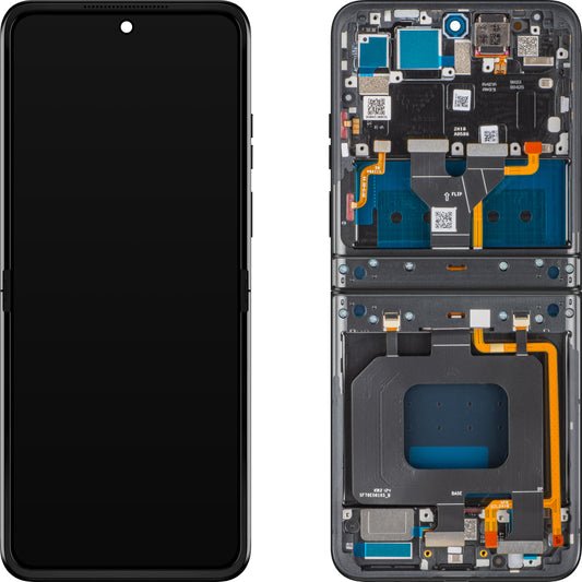 Display con Touchscreen Motorola Razr 2024 / Razr 50, con Cornice, Sub Inner, Grigio (Steel Wool), Swap 5D68C24806