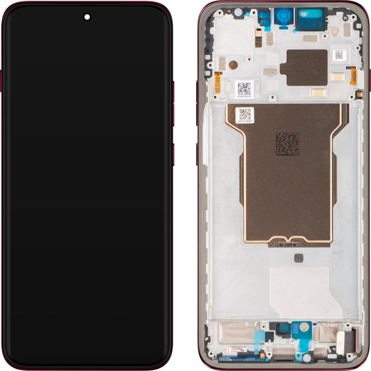 Display con Touchscreen Motorola Edge 70 Pro+ / Edge 70 Pro, con Cornice, Vinaccia (Pantone Zinfandel), Service Pack 5D68C32418