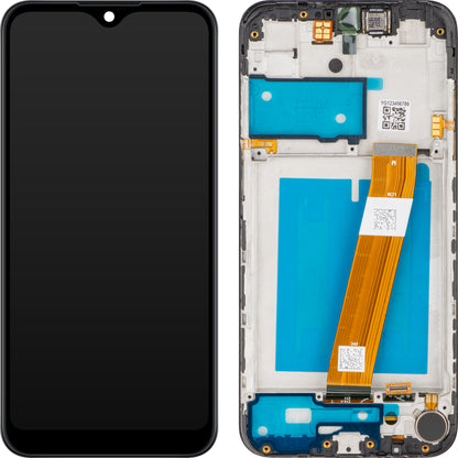 Display con Touchscreen MP compatibile con Samsung Galaxy A01 A015, con Cornice, Versione Non-Europa, Nero