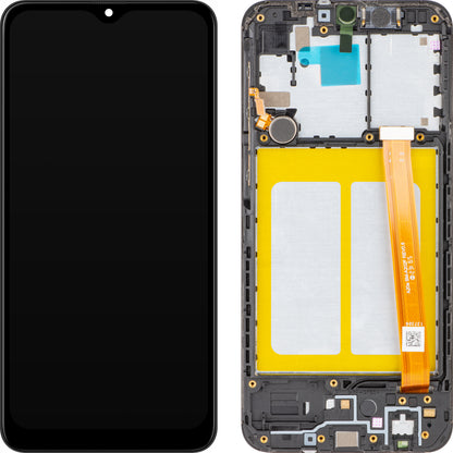 Display con Touchscreen MP compatibile con Samsung Galaxy A20e A202, con Cornice, Nero