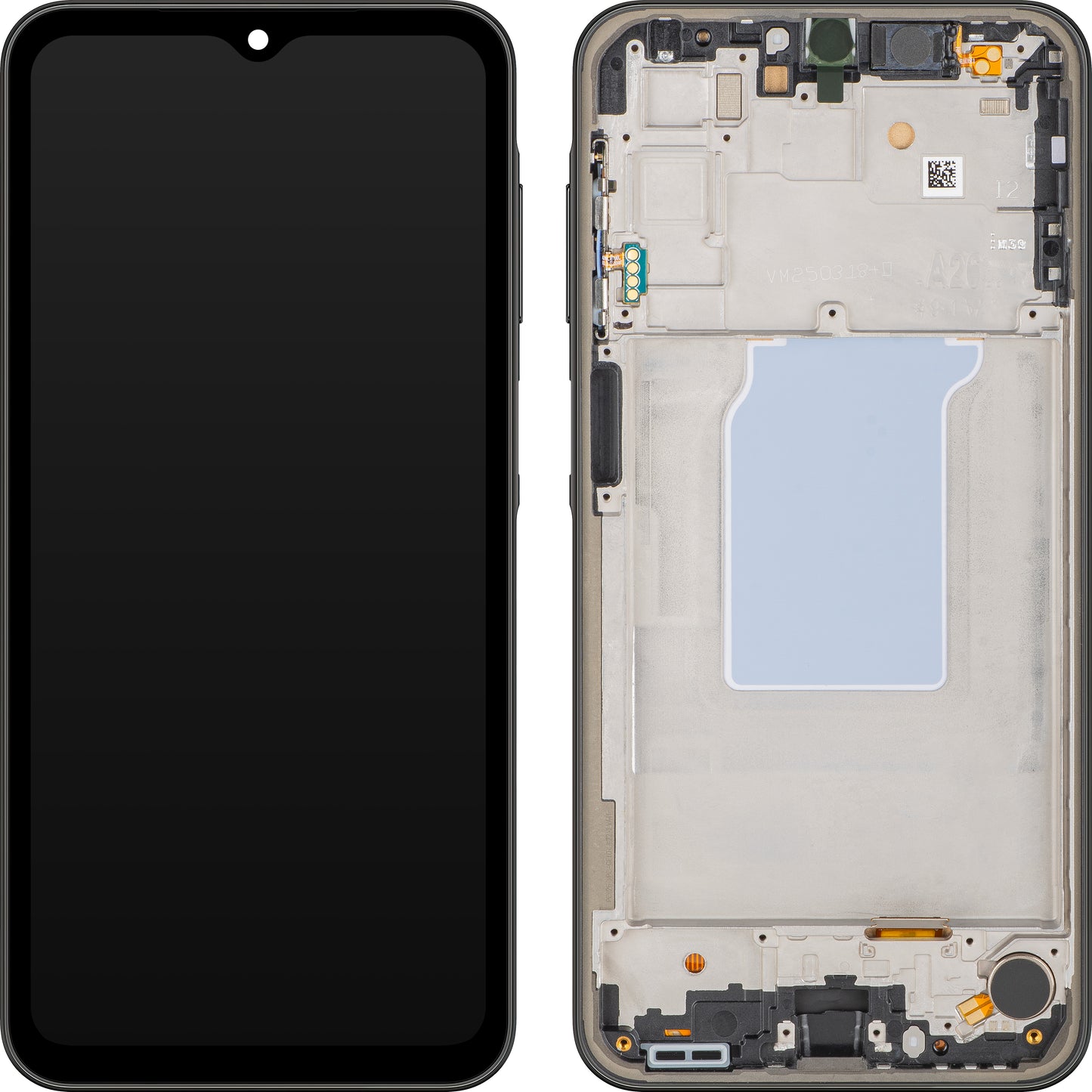 Display con Touchscreen MP compatibile con Samsung Galaxy A26 A266, con Cornice, Nero