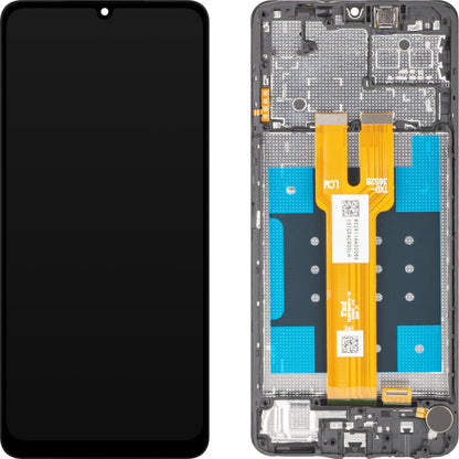 Display con Touchscreen MP compatibile con Samsung Galaxy A06 5G A066, con Cornice, Nero