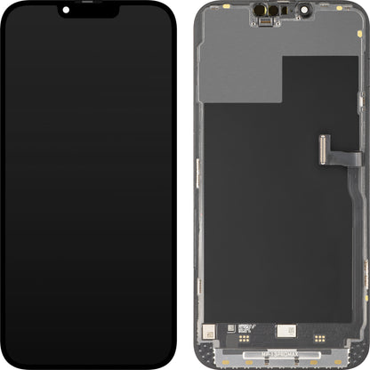 Display con Touchscreen MP compatibile con Apple iPhone 13 Pro Max, con Cornice, Versione Premium Soft OLED FHD 120Hz Diagnostico, Nero