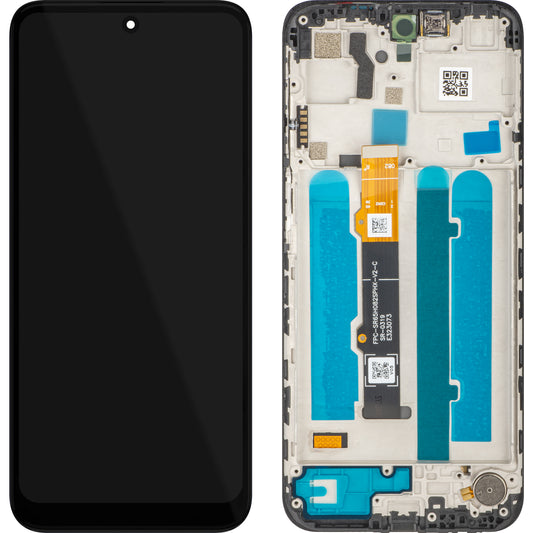 Display con Touchscreen MP compatibile con Motorola Moto G41, con Cornice, Nero