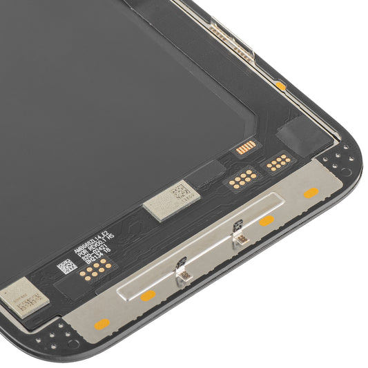 Display con Touchscreen MP compatibile con Apple iPhone 14 Pro Max, con Cornice, Versione Soft OLED IC Movable 120Hz FHD, Nero