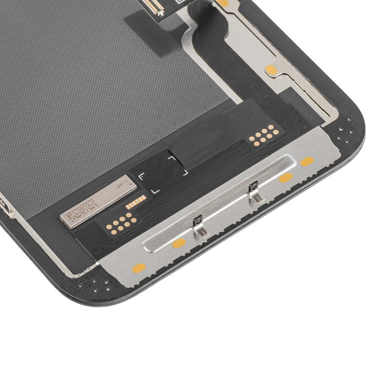 Display con Touchscreen MP compatibile con Apple iPhone 13, con Cornice, Versione Soft OLED IC Movable FHD, Nero