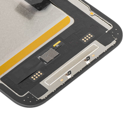 Display con Touchscreen MP compatibile con Apple iPhone 14, con Cornice, Versione Soft OLED IC Movable FHD, Nero
