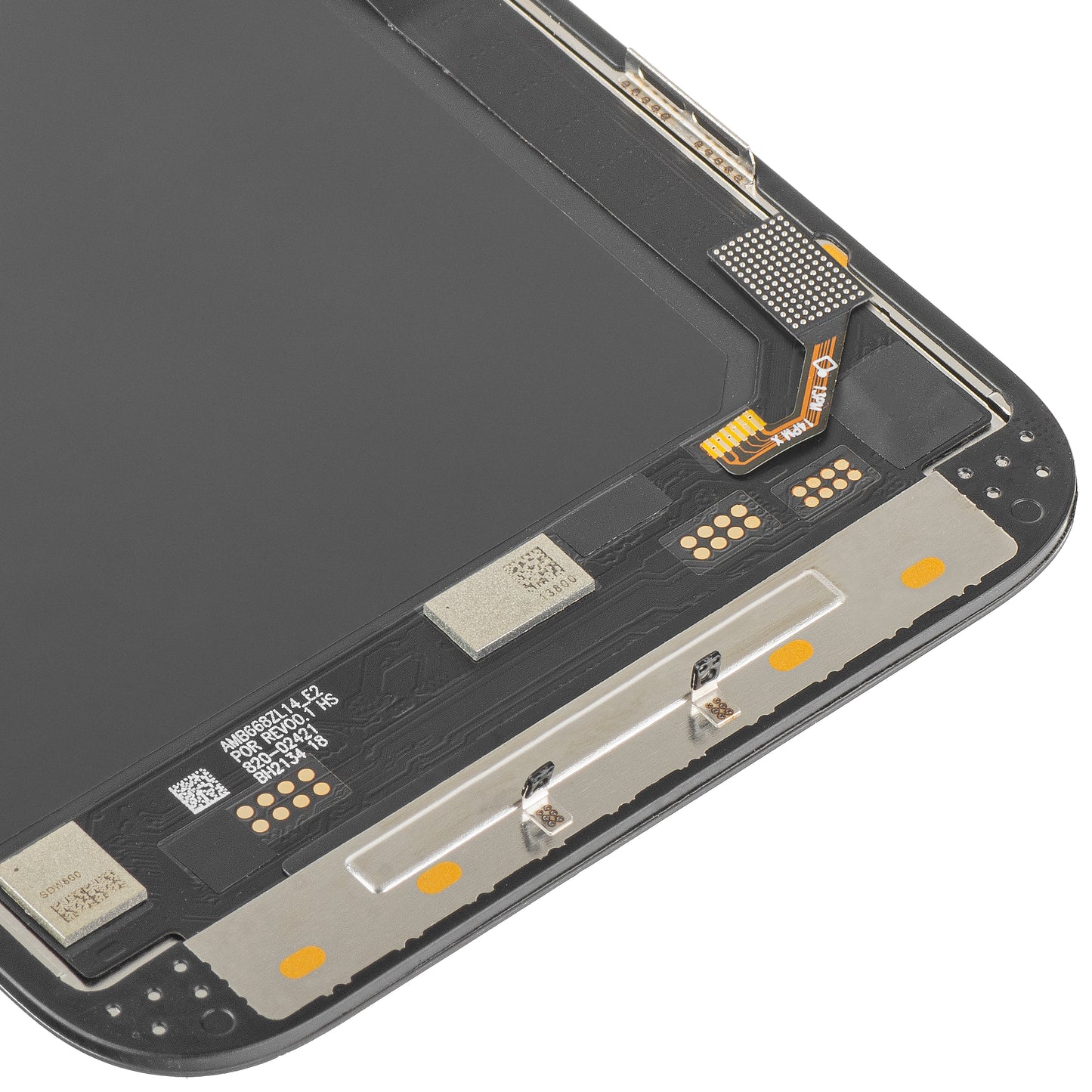 Display con Touchscreen MP compatibile con Apple iPhone 14 Pro Max, con Cornice, Versione Soft OLED IC Movable 120Hz FHD, Nero