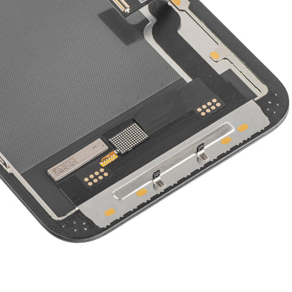 Display con Touchscreen MP compatibile con Apple iPhone 13, con Cornice, Versione Soft OLED IC Movable FHD, Nero
