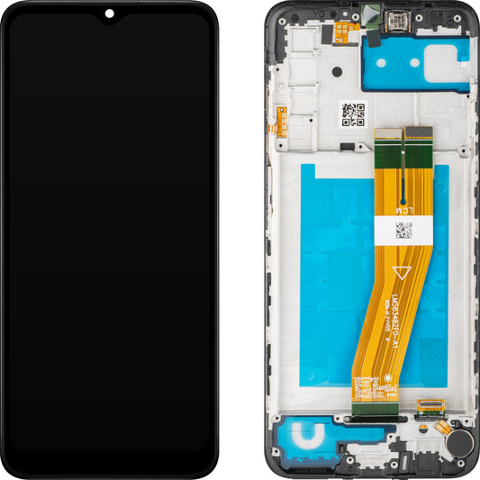 Display touchscreen MP con touchscreen compatibile con Samsung Galaxy A03s A037, con cornice, versione F, nero 