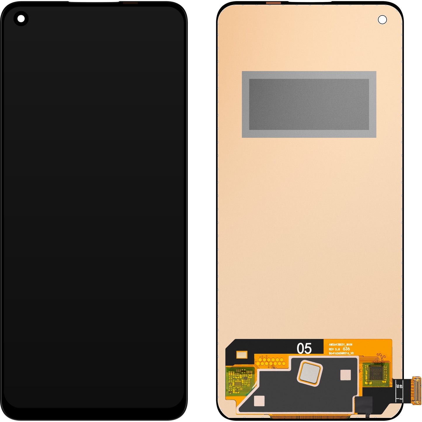 Display con Touchscreen MP compatibile con Oppo Find X3 Lite / K9 / Reno5 5G