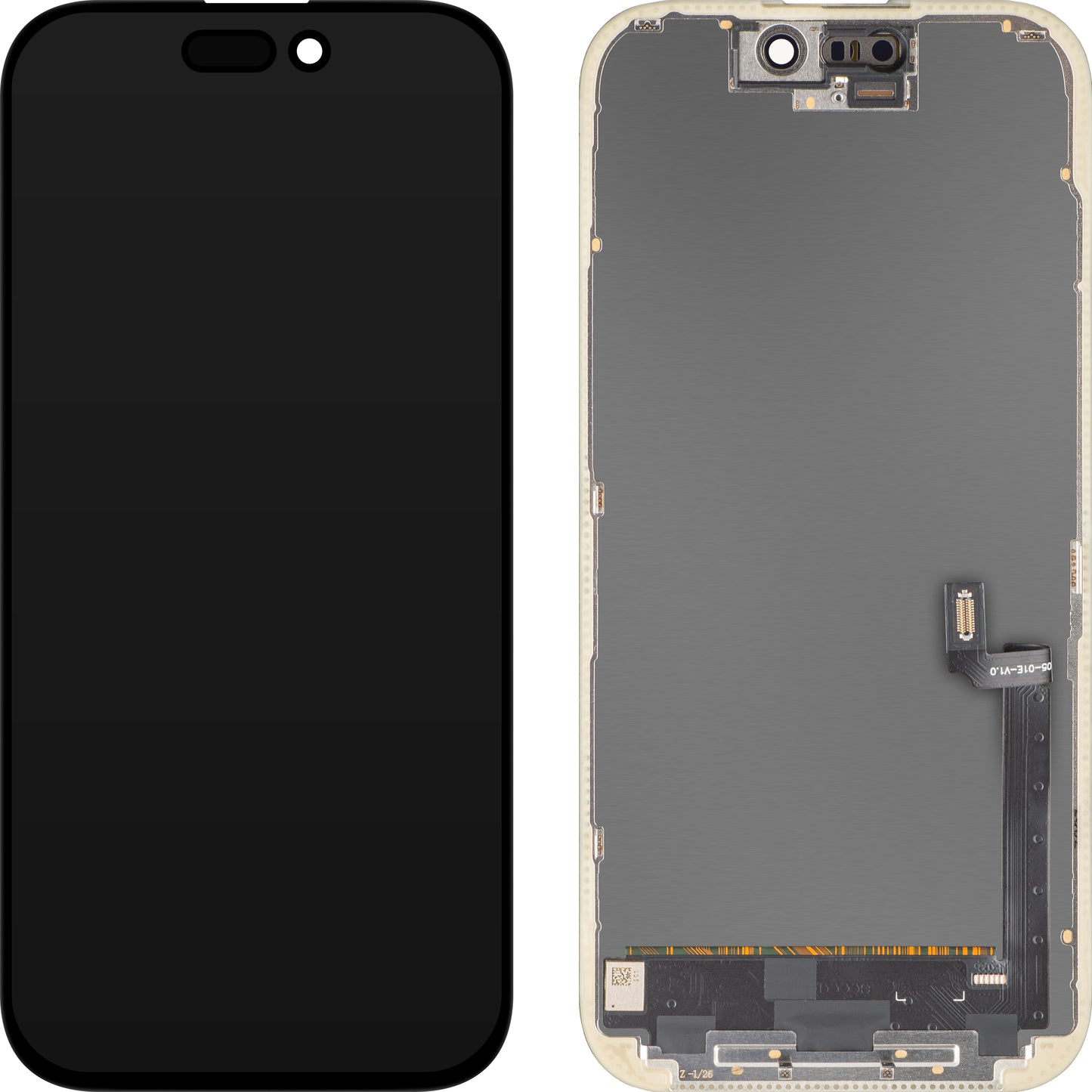 MP Touchscreen Display compatible with Apple iPhone 17, with Frame, OLED FHD IC Movable Version, Black