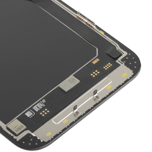 Display con Touchscreen MP compatibile con Apple iPhone 13 Pro Max, con Cornice, Versione Soft OLED IC Movable 120Hz FHD, Nero