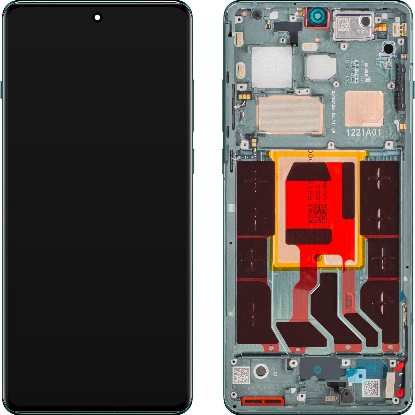 Display con Touchscreen OnePlus 12, con Cornice, Verde (Flowy Emerald), Service Pack 621029000117