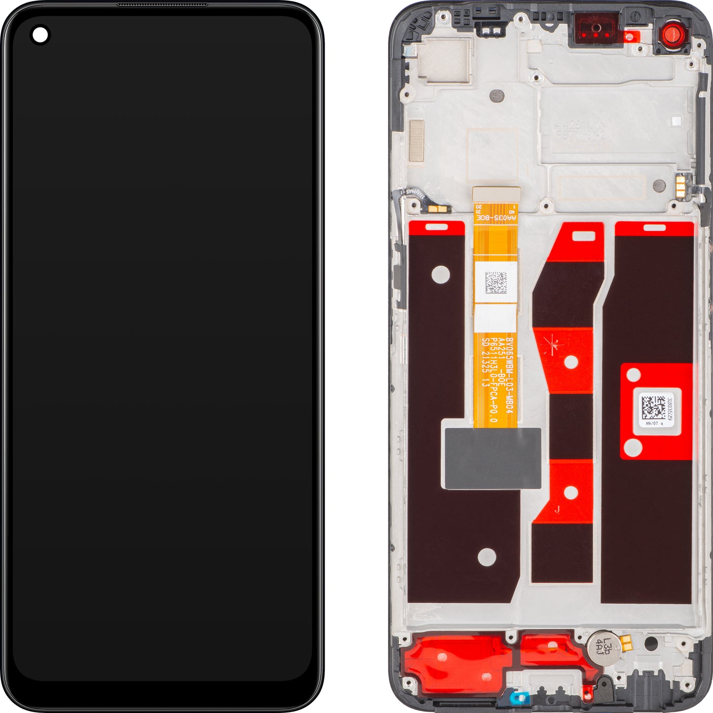 Display con Touchscreen Oppo A55, con Cornice, Nero (Starry Black), Service Pack 4908581