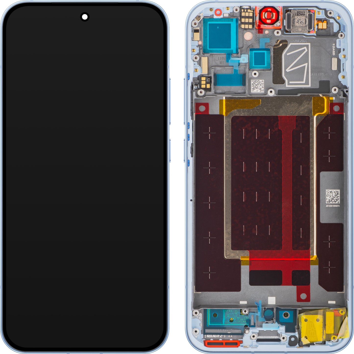 Display con Touchscreen Oppo Reno15 Pro Mini / Reno15 Pro, con Cornice, Blu (Aurora Blue), Service Pack 621029000776