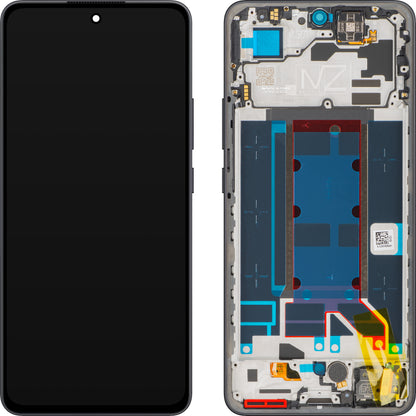 Display con Touchscreen Oppo Reno13 FS 5G / Reno13 F, con Cornice, Grigio (Graphite Grey), Service Pack 621029000449