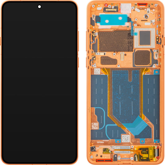 Display con Touchscreen Oppo Find X9 Ultra, con Cornice, Arancione (Canyon Orange), Service Pack 621029000921