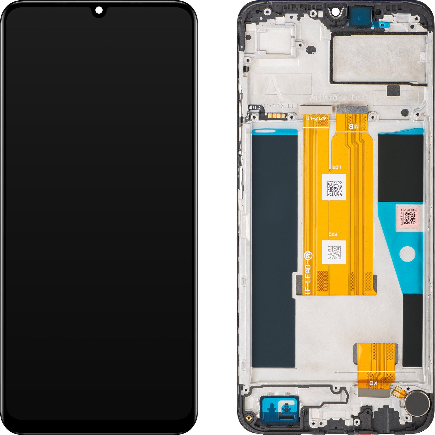 Display con Touchscreen Realme Note 60, con Cornice, Nero (Marble Black), Service Pack 621029000222
