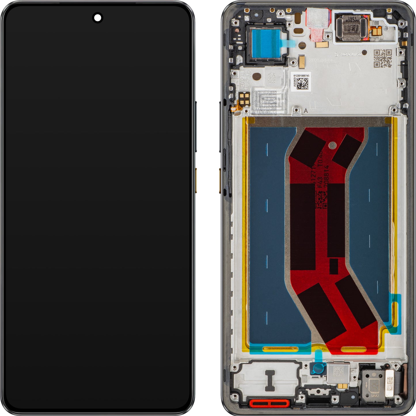 Display con Touchscreen Realme GT 7T, con Cornice, Nero (IceSense Black), Service Pack 621029000574