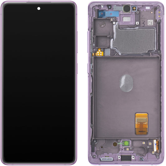 Display con touchscreen Samsung Galaxy S20 FE G780, con cornice, viola, Swap GH82-24219C