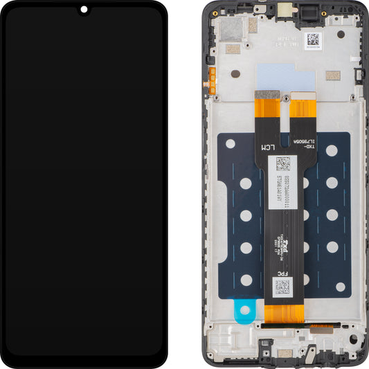 Display con Touchscreen Samsung Galaxy A07, con Cornice, Nero, Service Pack GH81-28713A