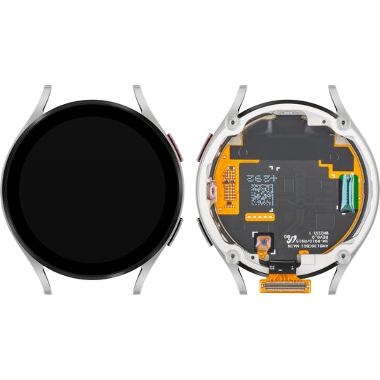 Display con Touchscreen Samsung Galaxy Watch5 44mm, con Cornice, Versione BT, Argento, Service Pack GH82-30042C