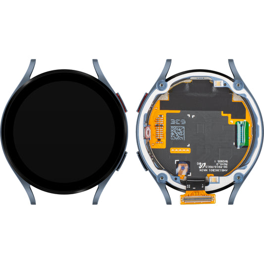 Display con Touchscreen Samsung Galaxy Watch5 44mm, con Cornice, Versione LTE, Blu, Service Pack GH82-30043B