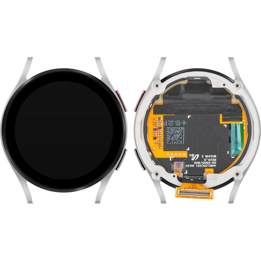 Display con Touchscreen Samsung Galaxy Watch FE, con Cornice, Versione BT, Argento, Service Pack GH97-30050B