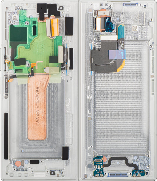 Display con Touchscreen Samsung Galaxy Z Fold6 F956, con Cornice, Sub Inner, Bianco, Service Pack GH82-35042E