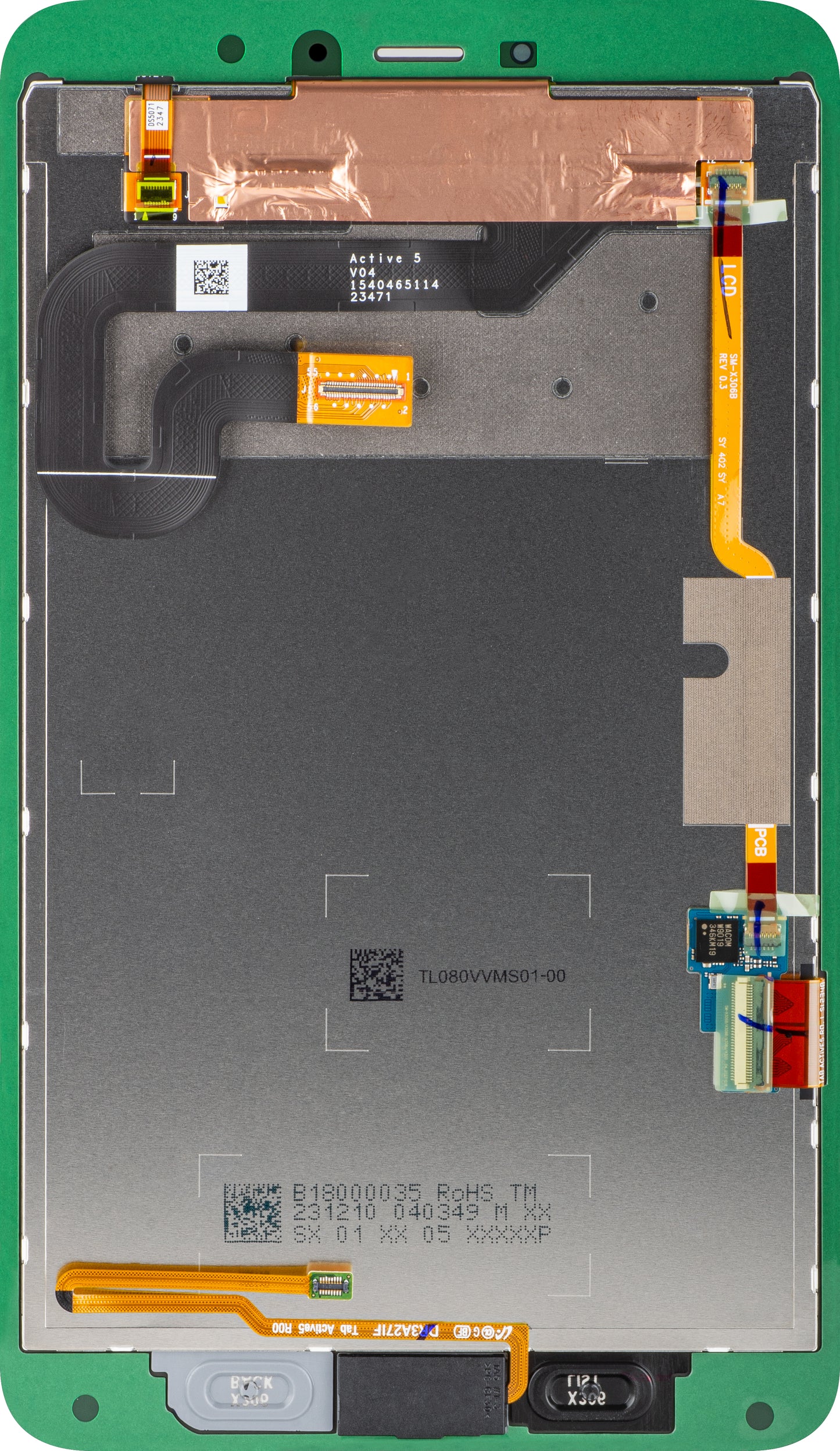Display con Touchscreen Samsung Galaxy Tab Active5, Service Pack GH82-33847A