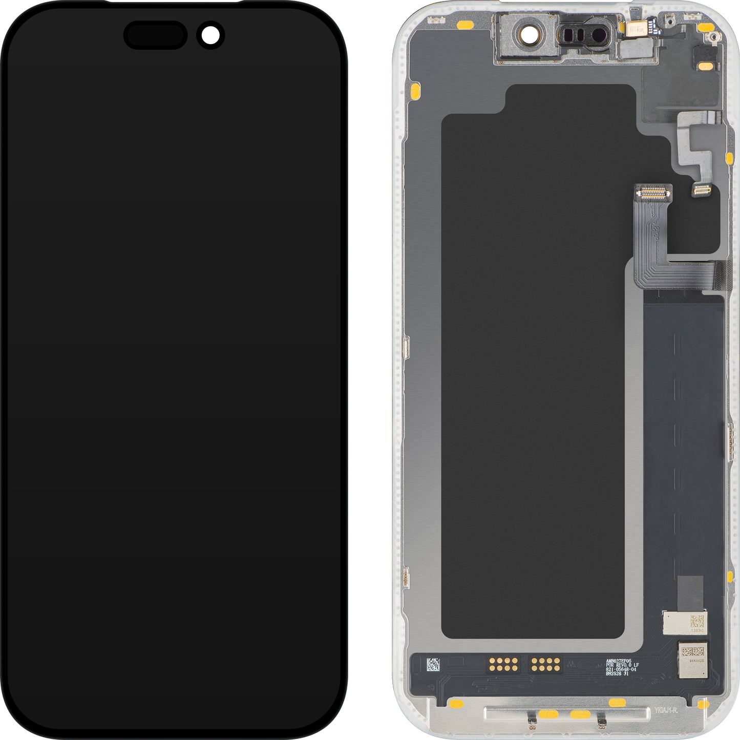Display con Touchscreen e Sensore di Prossimità Luce MP compatibile con Apple iPhone 17 Pro, con Cornice, Versione Software OLED FHD 120Hz Diagnostica, Nero