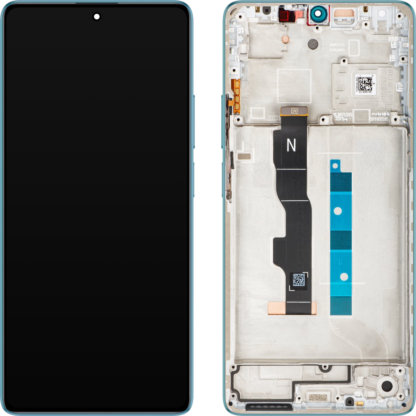 Display con Touchscreen Xiaomi Redmi Note 13 5G, con Cornice, Blu (Ocean Teal), Service Pack 5600030N1700