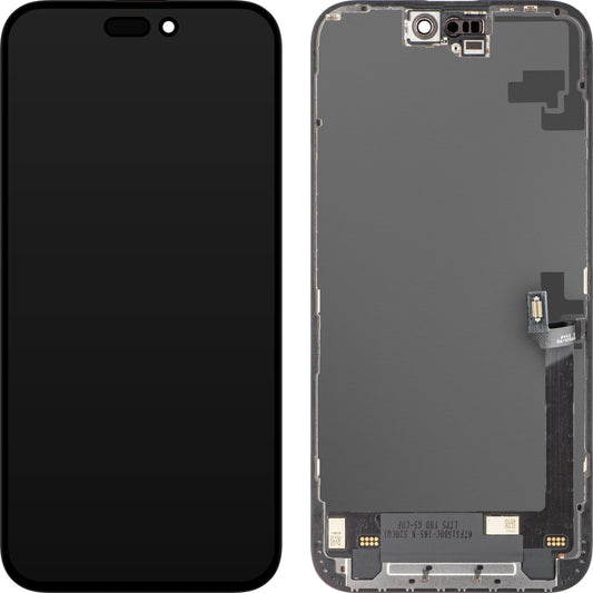 Display con Touchscreen ZY per Apple iPhone 16 Plus, con Cornice, Versione LCD In-Cell, Nero