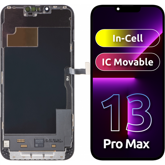 ZY Display touchscreen per Apple iPhone 13 Pro Max, con cornice, versione LCD mobile IC In-Cell, nero