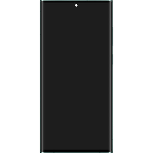 Display touchscreen Samsung Galaxy S22 Ultra 5G S908, con cornice, verde, Service Pack GH82-27488D