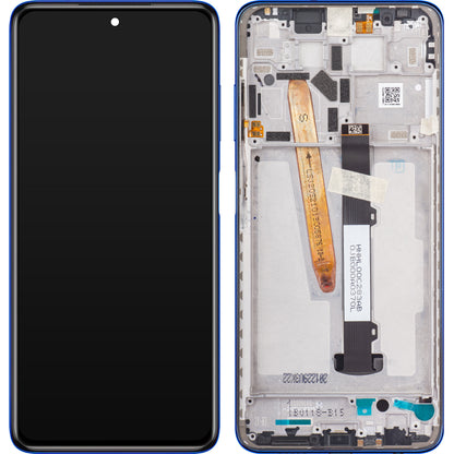Display con Touchscreen Xiaomi Poco X3 Pro, con Cornice, Blu, Service Pack 560003J20S00