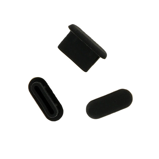 Tappo Antipolvere Porta Telefono OEM, USB-C, Set 10 pezzi, Nero