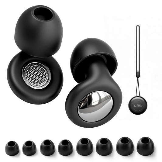 Tappi per le Orecchie Tech-Protect QuietFit, Neri