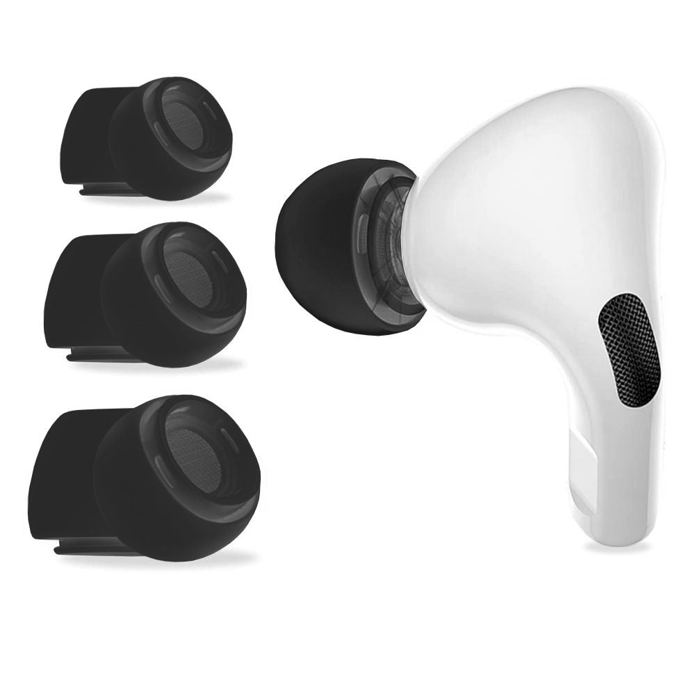 Tappi Tech-Protect per Apple AirPods Pro Series, Taglia S / M / L, Neri