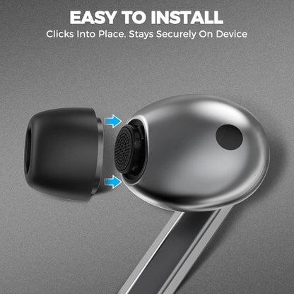 Tappi Techsuit ET3 per Samsung Galaxy Buds3 Pro, Taglia S / M / L, Bianchi