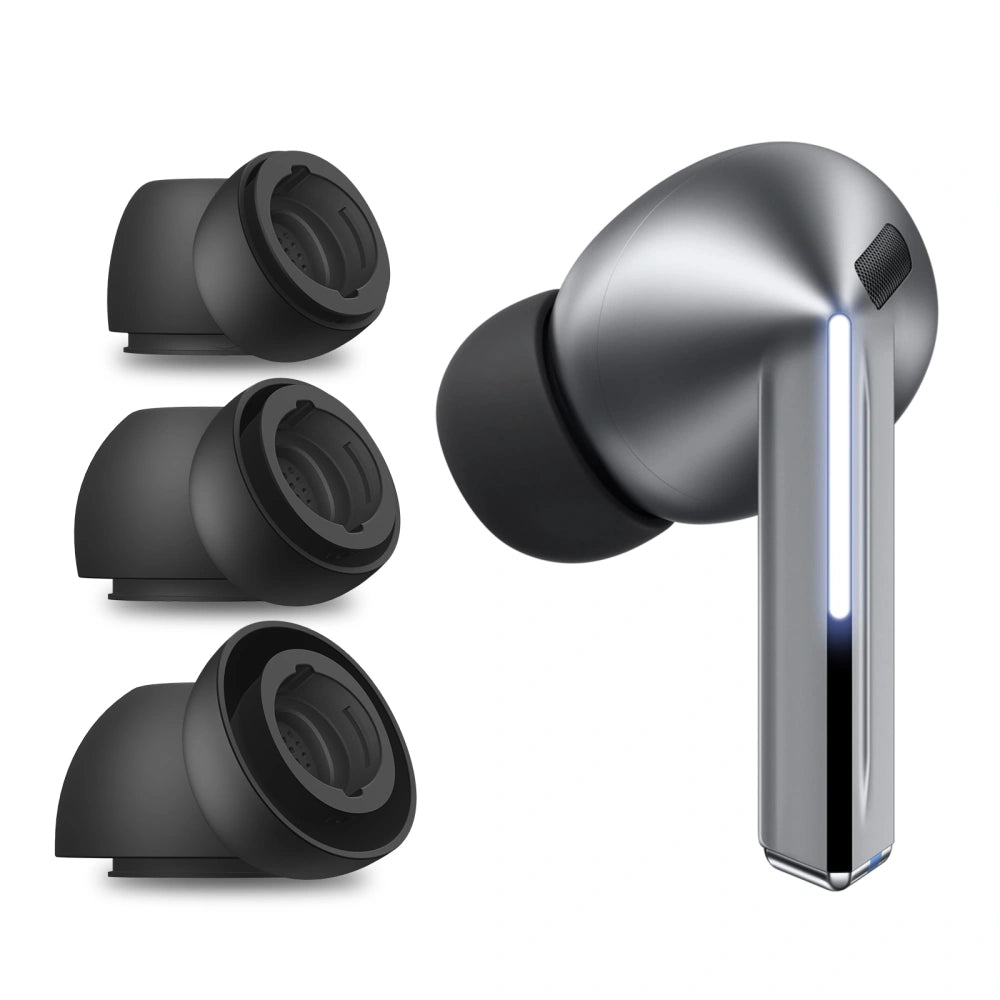 Tappi Techsuit ET3 per Samsung Galaxy Buds3 Pro, Taglia S / M / L, Bianchi