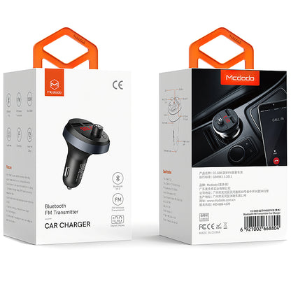 Modulatore FM Bluetooth McDodo, 2 x USB-A