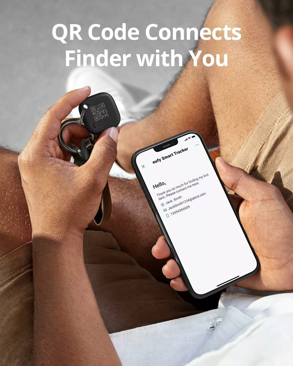 Eufy Security SmartTrack Link per iOS Series, Set 2 Pezzi, Nero E87B0011
