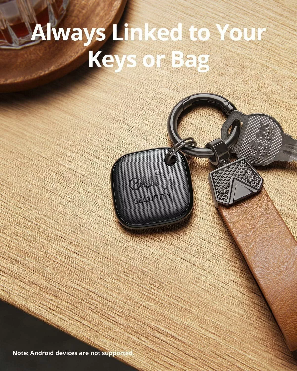 Eufy Security SmartTrack Link per iOS Series, Set da 4 pezzi, Nero E87B0012