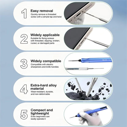 Bit Estrattore Relife TX1 per estrazione viti rotte, 2in1