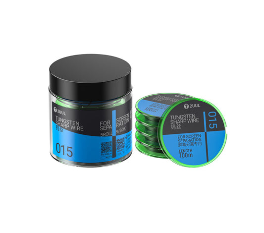 Filo Tungsteno 2UUL WS-015, 0,015mm, 100m, Set 5 pezzi