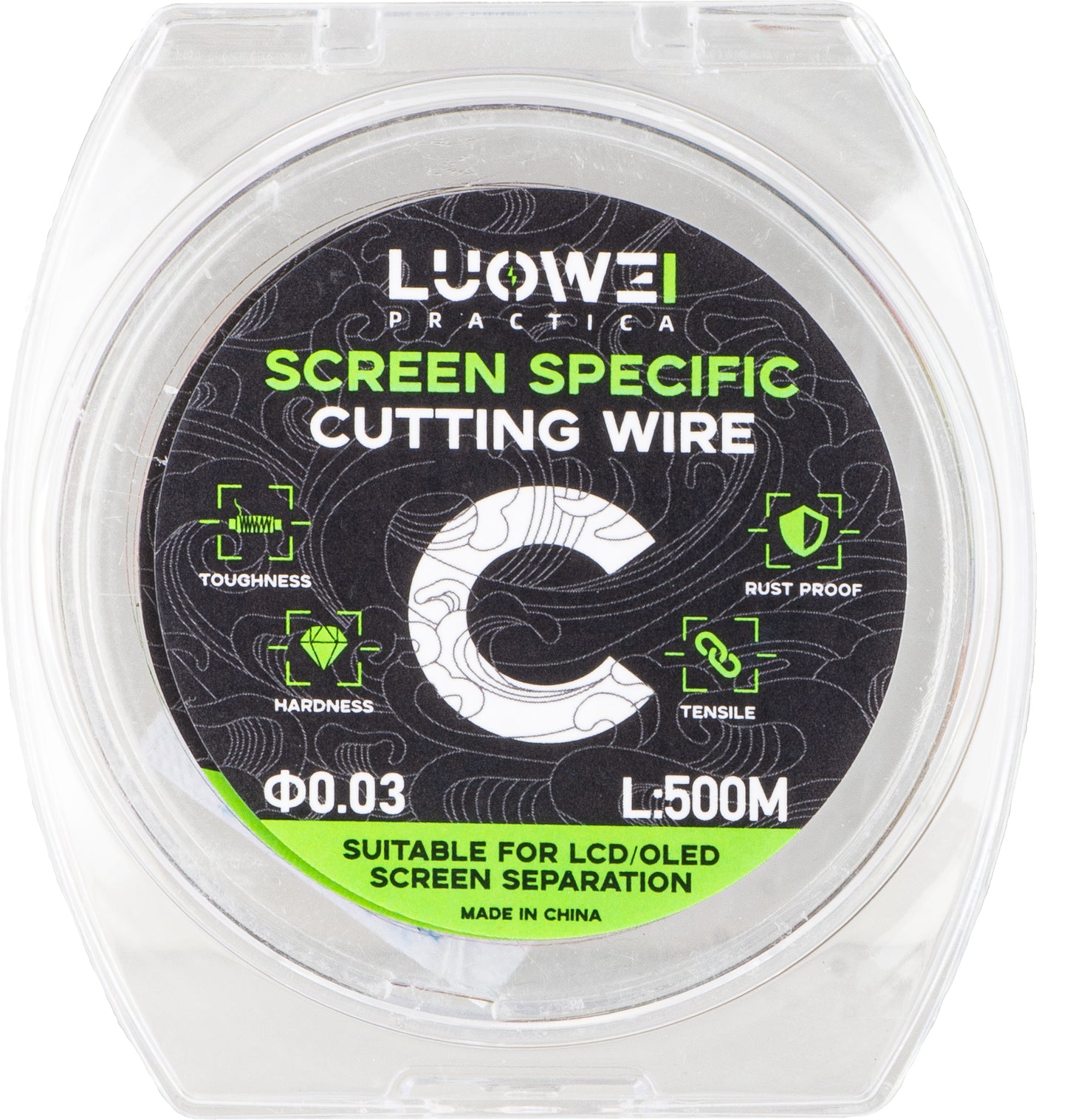 Filo di Molibdeno Luowei, 0,03 mm, 500 m