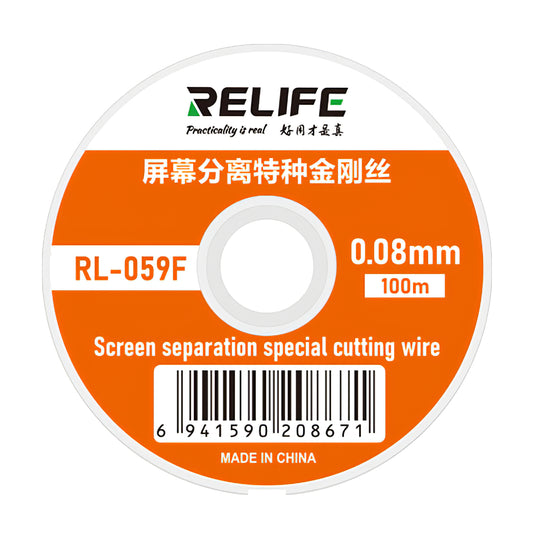 Filo di Molibdeno Relife RL-059F, 0,08mm, 100m