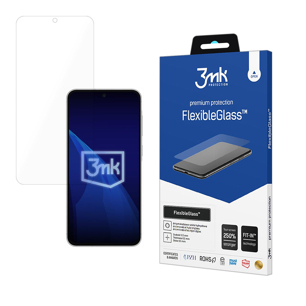 Pellicola protettiva per schermo 3MK FlexibleGlass per Samsung Galaxy A57 5G, Vetro Flessibile, Colla Totale